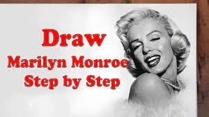 How To Draw Marilyn Monroe Step By Step - Youtube
