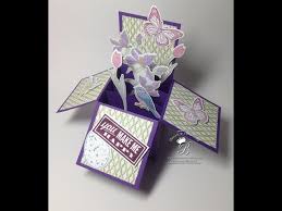 You'll need to know how to make both of these to create a basic firework in minecraft. Stampin Up Card In A Box Explosion Card Youtube