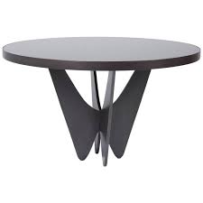 Lowest price of the summer season! Papillon Metal And Glass Round Dining Table By Soraya Osorio For Sale At 1stdibs