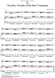 Looking for a more challenging version of twinkle twinkle? Buy Quot Twinkle Twinkle Little Star Quot Variations Sheet Music For Viola Piano