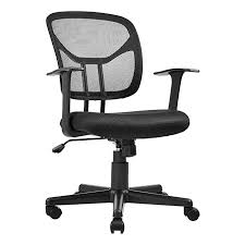 Amazon Com Amazonbasics Mid Back Desk Office Chair With Armrests Mesh Back Swivels Black Bifma Office Chair Comfortable Office Chair Cheap Office Chairs