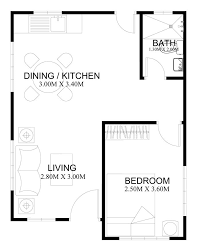 Low cost 1 bedroom house plan design. Pinoy House Plan Series Php 2014002 One Bedroom House Plans One Bedroom House Low Cost House Plans