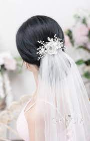 Combined is a list of various types of hairstyles with veils to accessorize yourself with. Enhance Your Romantic Bridal Hair Half Up Half Down Hairstyle With Veil Accessory Wedding Hairstyles Actual In Spring Summer Loose Updo In Messy Look With Veil Bridal Headpieces