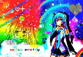 Glitchcore Cybercore Miku Vocaloid Miku Vocaloid Characters