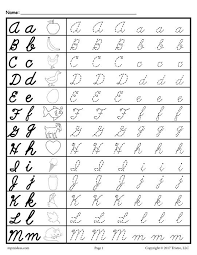 Draw a line to connect the upper and lower case letters use these free cursive writing worksheets to show your students how to write cursive letters that . Cursive Uppercase And Lowercase Letter Tracing Worksheets Cursive Writing Worksheets Letter Tracing Worksheets Cursive Alphabet Printable