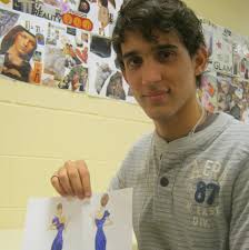 West Ottawa's Fabio Martin Quintas' prom dress in 'Seventeen' magazine  contest
