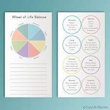 Life Balance Wheel Filofax Personal Size Printable Pdf Organizer Monthly Wheel Of Balance Color Crush Insert Instant Download 5 Docs In 2021 Life Balance Wheel Life Balance Life Coaching Tools