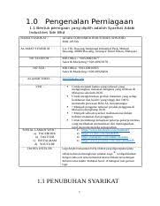 No 23 kampung sri merlong, rengit, 83100 batu pahat johor. Adabi Assigment Docx 1 0 Pengenalan Perniagaan 1 1 Bentuk Pernigaan Yang Dipilih Adalah Syarikat Adabi Industries Sdn Bhd Nama Syarikat Adabi Consumer Course Hero
