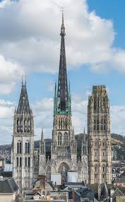 Rouen Cathedral As Seen From Gros Horloge 140215 4 List Of Cathedrals In France Wikipedia In 2020 Cathedral Church Architecture Rouen