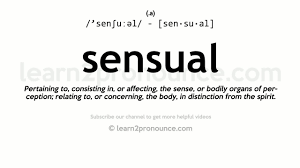Sensual meaning in english