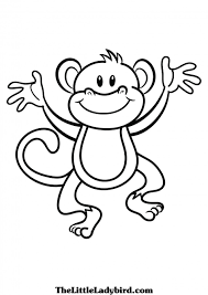 Black And White Monkey Pictures Cute Free Monkey Clip Art Download Free Clip Art Free Clip Art On Clipart Library In 2020 Monkey Coloring Pages Animal Coloring Pages Animal Templates