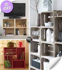Le Cassette Di Legno Per Arredare Casa 20 Idee Creative Arredamento Casa Arredamento Casa Fai Da Te