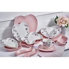 Laviva 14 Parca Love Collection Pembe Kahvalti Takimi Yemek Takimi Kahvalti Fikirler
