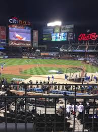 Citi Field Section 119 Row 1 Wc Seat 5 New York Mets Vs