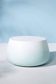 Do not lean back in chairs, and avoid using chair stretchers or table pedestals as footrests. Colorfade Round Blue White Ombre Coffee Table
