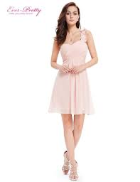 Cocktail Dresses Pink Chiffon Short Dresses Elegant Ever Pretty A Line 2018 Special Occasion Party Dresses