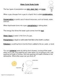 Water Cycle Study Guide Quiz And Answer Key Study Guide Water Cycle Water Cycle Worksheet