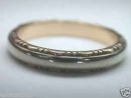 Antique Art Deco Vintage Mens Wedding Band Sz 11 5 Uk W1 2 Keepsake 14k Estate Art Deco Wedding Band Wedding Rings Engagement Mens Wedding Bands