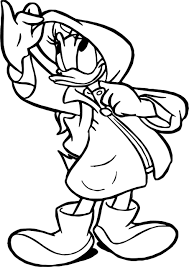 Cool Daisy Duck Dress Raincoat Coloring Page Coloring Pages Disney Coloring Pages Coloring Pictures