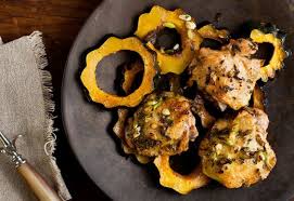 Roasted Chicken Thighs With Winter Squash Recipe Recipe Roasted Chicken Thighs Winter Squash Recipes Nyt Cooking