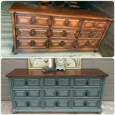 Martha Stewart Chalk Paint In River Rock With Dark Wax Martha Stewart Furniture Paint Chalk Paint Furniture Dresser Painted Furniture Colors