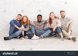 Diverse Students Sitting On Floor And Looking At Camera Over Light Wall Ad Ad Sitting Students Diverse Flo Photo Editing Stock Photos Vintage Photography