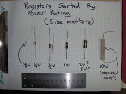 how can you tell or measure how many watts a resistor can