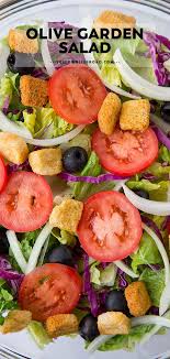 Easy Olive Garden Salad Copycat Yellowblissroad Com Recipe In 2020 Garden Salad Recipe Salad Side Dishes Fresh Salad Recipes