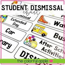 Student Dismissal Chart