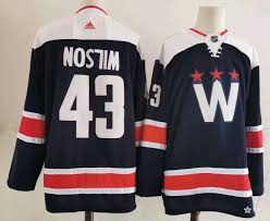 The design is similar to the red jerseys with a blue. Men S Washington Capitals 43 Tom Wilson New Navy Blue Adidas Stitched Nhl Jersey On Sale For Cheap Wholesale From China