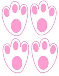 Check out these adorable easter bunny cotton tails made with cotton candy. Bunny Paws Clip Art Easter Bunny Footprints Happy Home Fairy Easter Printables Free
