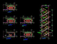 Gambar kerja denah dan potongan tangga file dwg seperti yang kita tahu fungsi dari tangga yaitu sebagai penghubung antara lantai satu dengan lantai lainnya. 10 Ide Desain Tangga Terbaik Desain Tangga Lantai Desain