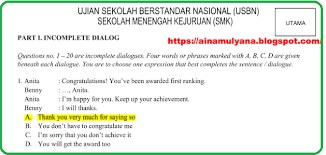Latihan Soal Ujian Sekolah Us Bahasa Inggris Smk 2021 Pendidikan Kewarganegaraan Pendidikan Kewarganegaraan