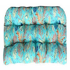 Our prompt customer service, superior quality, and unbeatable pricing cannot be matched. Resort Spa Home Decor Rsh Decor Wicker Love Seat Settee Tufted Cushion Blue Peach White Cream Orange Coral Red Ocean Life Coastal Coral