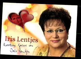 Iris Lentjes Autograph Card Original Signed + M 8270