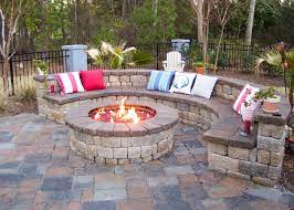 This fire pit features a wide fire bowl and strong, stable concrete construction. 3 Easy Diy Fire Pit Ideas Woodlanddirect Com