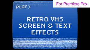 Rampant vhs effect premiere pro (tutorial). Retro Vhs Screen And Text Effects In Premiere Pro Youtube
