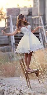 27 Amazing Short Wedding Dresses For Brides Short Wedding Dress Wedding Dresses Backyard Wedding Dresses
