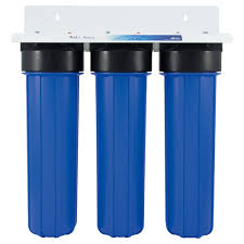 Universal 10 inch carbon block water filter cartridge replacement cto filter. 3 Stages 20 Inch Big Blue Whole House Water Filtration System Sole Aqua
