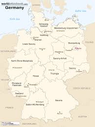 Map Of Germany With States Cities World Atlas Book Germany Map Germany Medieval Germany
