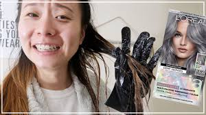 I get the best silver ashy look from that result. Tried To Dye My Hair Silver Quarantine Vlog Youtube