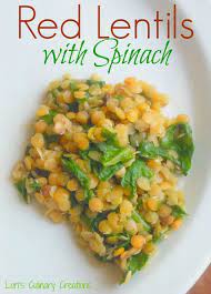 Delicious Red Lentils And Spinach Easy Side Dish Lentil Side Dish Lentil Recipes Easy Lentil Side Dish Recipe