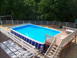 Intex Pool With Deck Google Search Pool Deck Plans Above Ground Swimming Pools Best Above Ground Pool