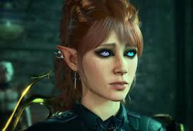 Merlena Broden half dragon fighter/sorceress portrait