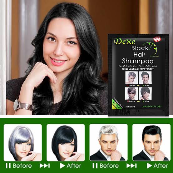 Dexe Black Hair Shampoo for Natural Hair, Temporary Instant Hair Dye Maintain US | eBay