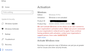 Untuk aktivasi office 2016 atau 2019 pilih juga. Fix Windows 10 Activation Error Can T Connect To Organization S Server