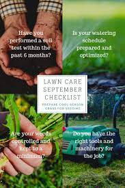 Fall Grass Seeding Checklist Grass Seed Seeds Slideshow Presentation
