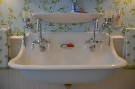 Moen single handle single hole bathroom faucet from the eva collection (valve included) model: Farmhouse Style Bathroom Sink Ideas 25 Decorewarding Bathroom Farmhouse Style Vintage Bathroom Sinks Trough Sink Bathroom