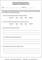 Visit the parenting evaluation treatment program (petp) graduates web page for a list of trained providers in the community. Evaluation Forms Pkg 120 Ef Nurturing Parenting Programs