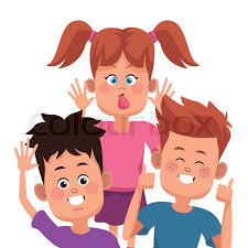 Friends kids stock images from offset. Kids Friends Cartoon Icon Vector Stock Vector Colourbox